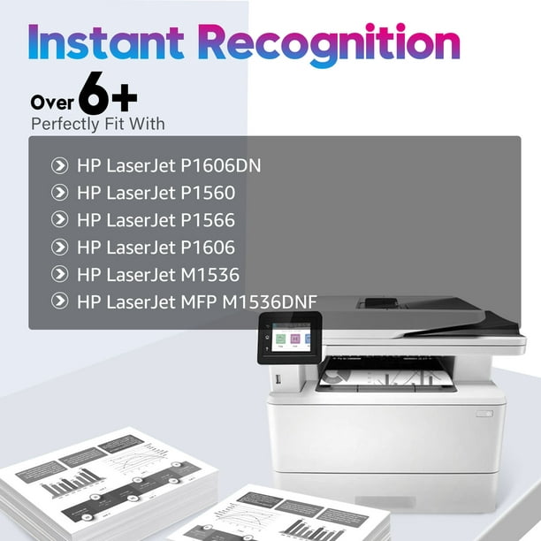 HP 78A Toner Cartridges HP CE278A Replacement for HP Printer Ink (Black, 4-Pack)