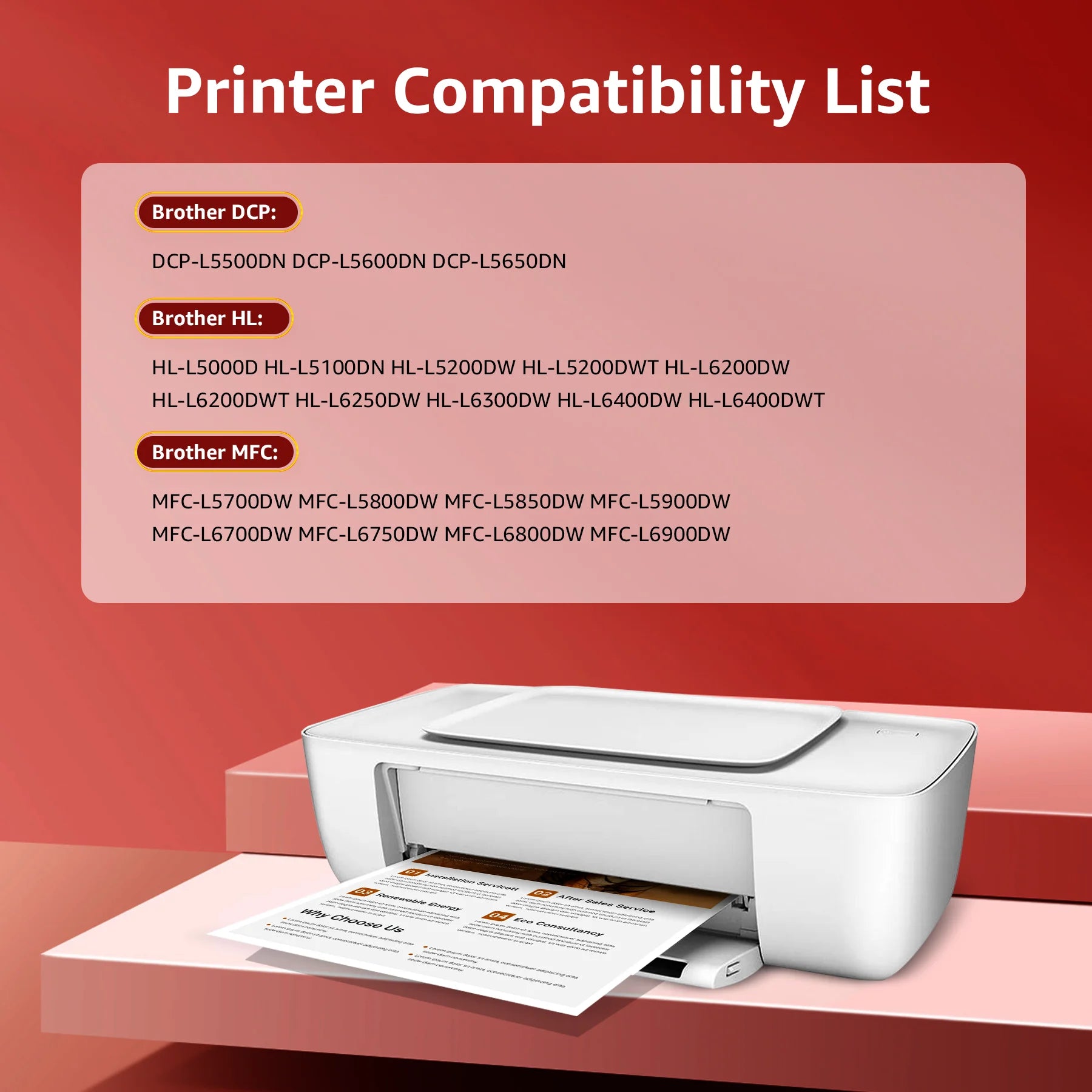 2 Pack TN850 Toner & DR820 Drum Unit Set Compatible for Brother(1 Toner, 1 Drum)