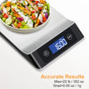 MULISOFT Food Scale, Kitchen Scales for Weight Food, Digital Scales for Grams and ounces, 7 Units with Tare Function, Stainless Steel