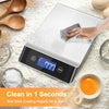 MULISOFT Food Scale, Kitchen Scales for Weight Food, Digital Scales for Grams and ounces, 7 Units with Tare Function, Stainless Steel