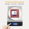 MULISOFT Food Scale, Kitchen Scales for Weight Food, Digital Scales for Grams and ounces, 7 Units with Tare Function, Stainless Steel