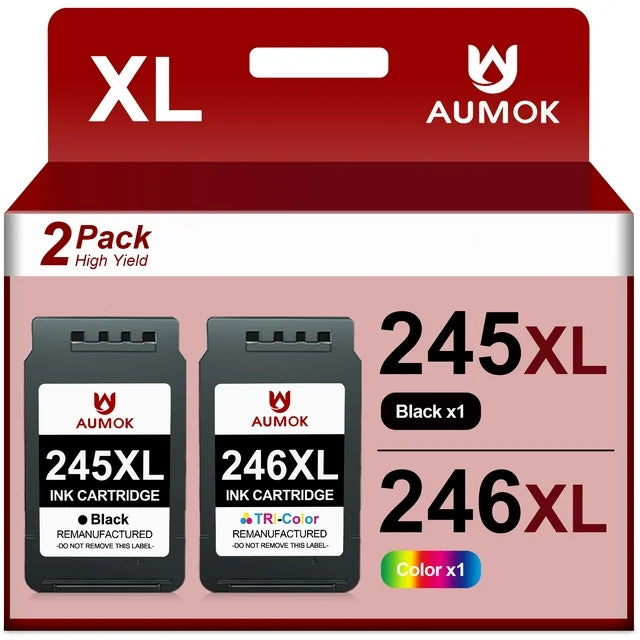 245XL Ink Cartridges Replacement for Canon Ink 245 and 246 Printer,2 Pack