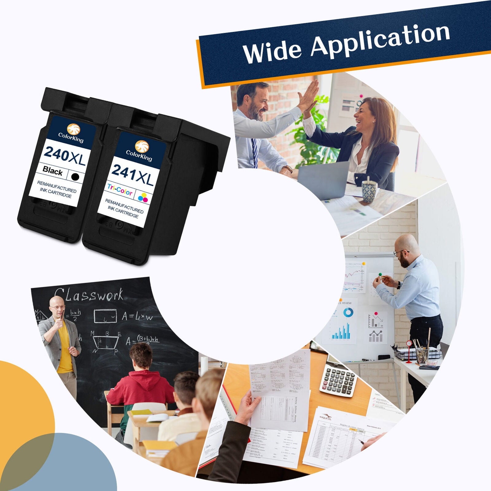 241XL Ink Replacement for Canon CL 241 Ink