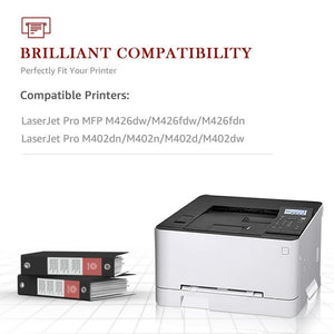 26X CF226X Toner for HP Printer Ink (Black, 2-Pack)