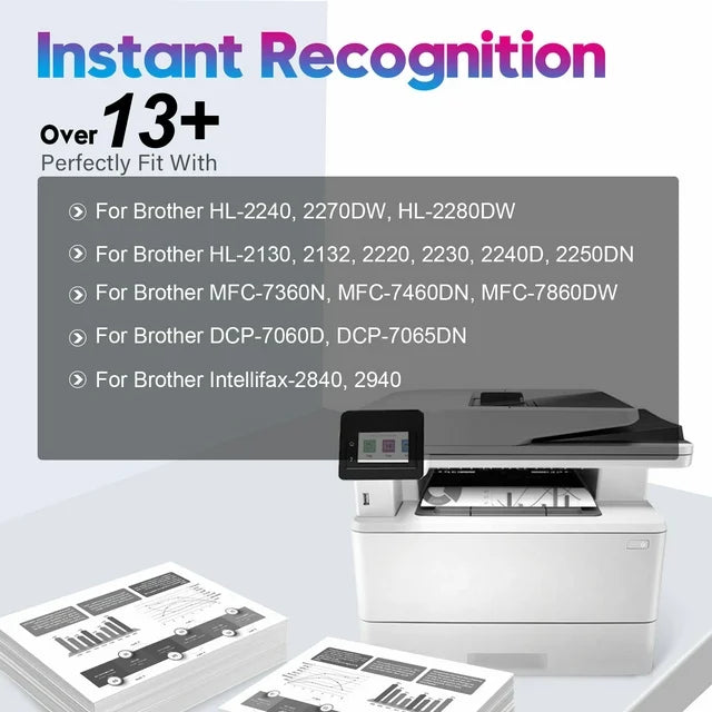 TN450 TN-450 Compatible for Brother(2 Black)