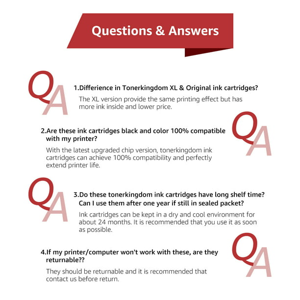 Toner Kingdom 245XL Ink Cartridges Canon Ink 245 PG 245