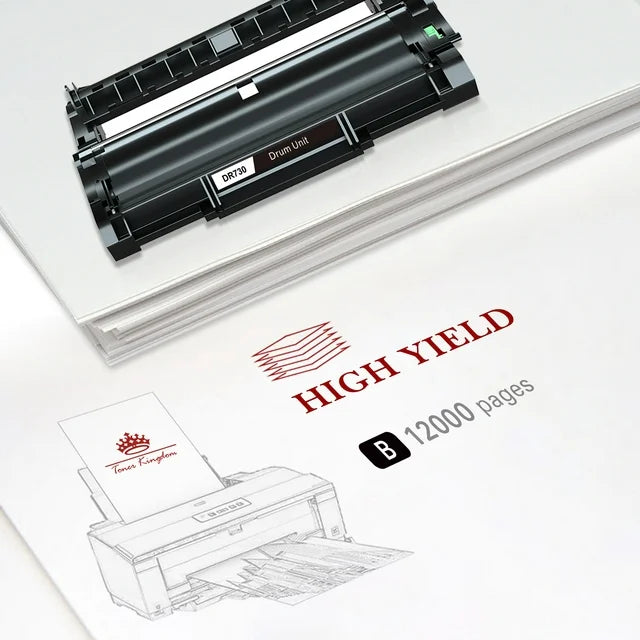 Compatible for brother Printer DR730 Drum Unit Toner(2 pack)