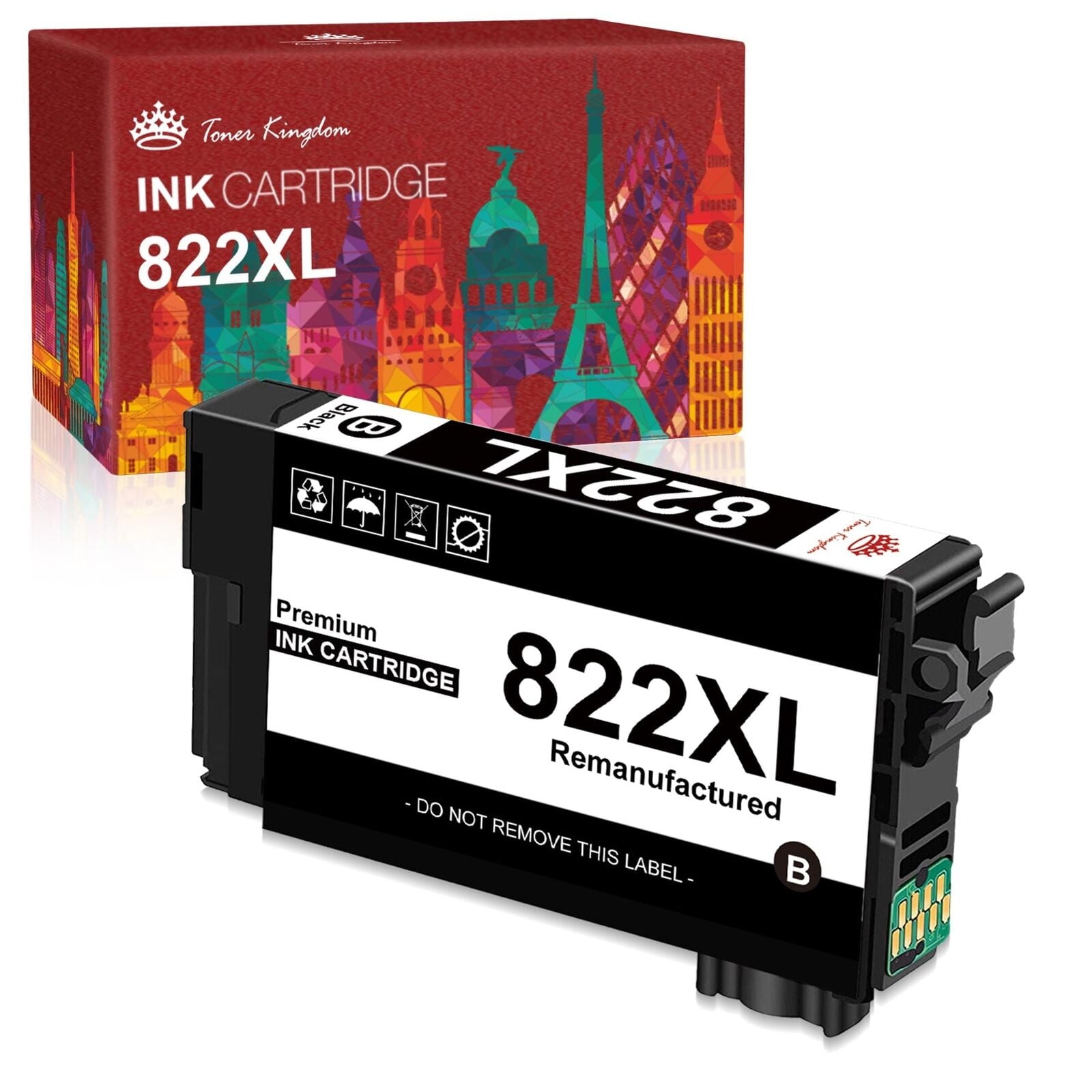 Tonerkingdom 822XL 822 Epson Ink Cartridges-1black