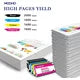 Mooho 962 XL Ink Replacement for HP Printer (Black Cyan Magenta Yellow, 4-Pack)
