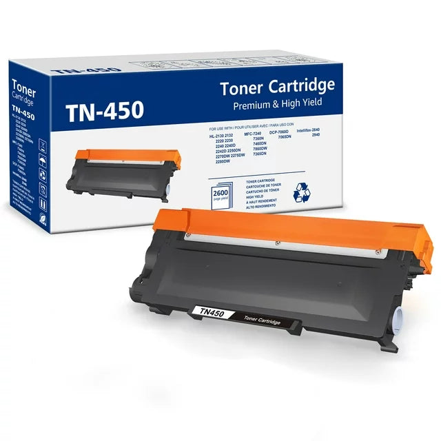 TN450 TN420 Toner Cartridge Replacement for Brother(High Yield, 1 Pack)
