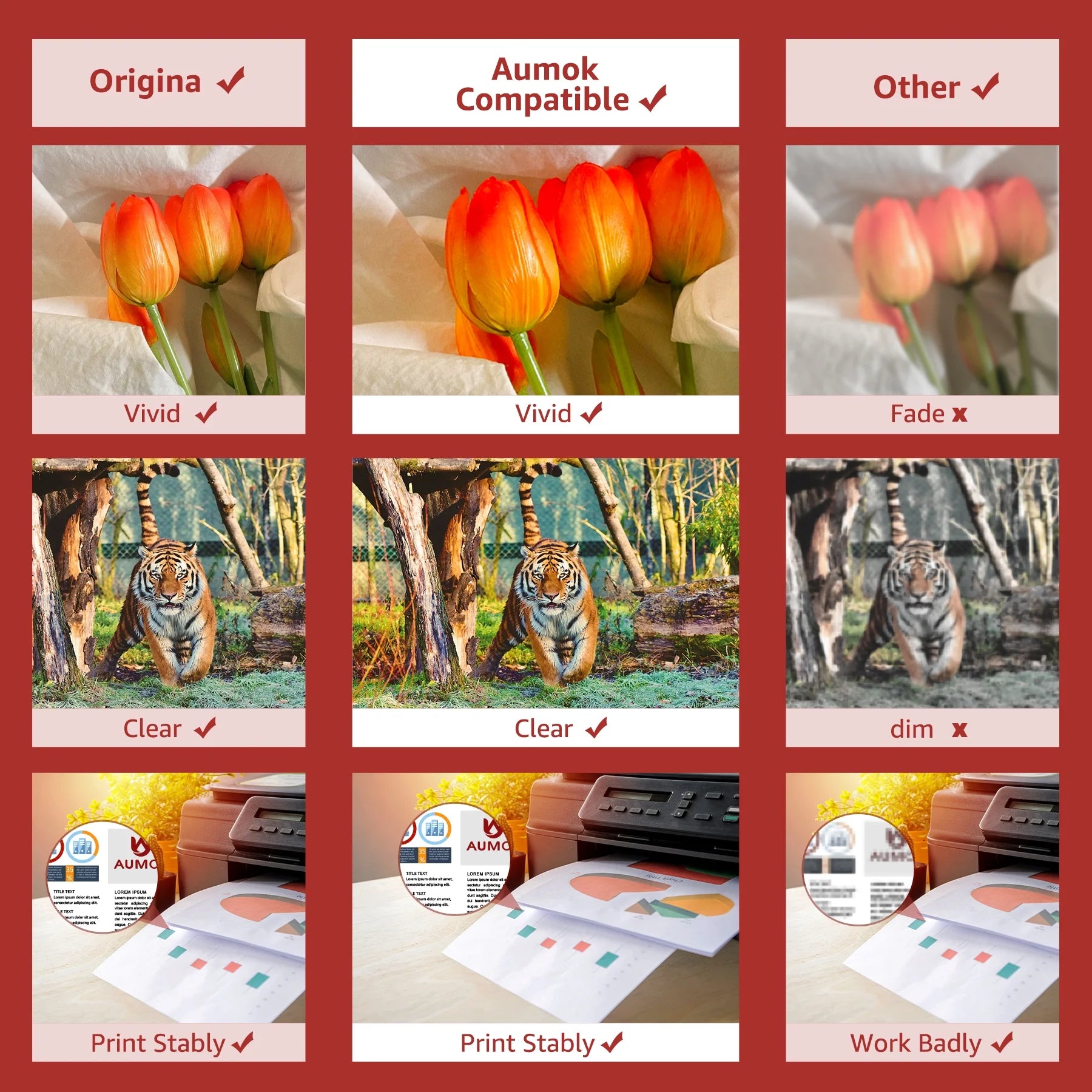 245XL Ink Cartridges Replacement for Canon Ink 245 and 246 Printer,2 Pack