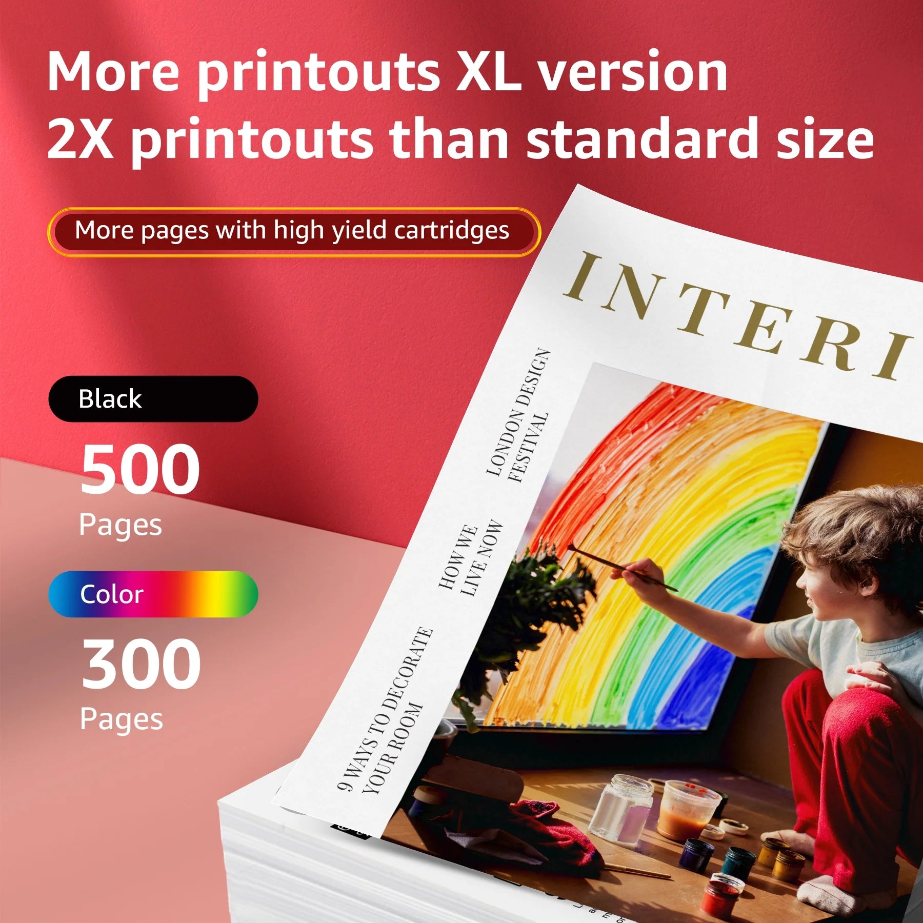 245XL Ink Cartridges Replacement for Canon Ink 245 and 246 Printer,2 Pack