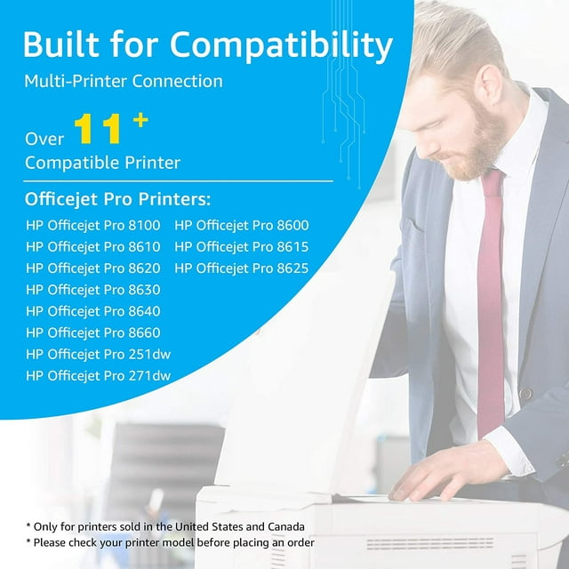 Palmtree 950 951 Ink Cartridge Replacement for HP Printer Ink Cartridge (4 Combo Pack)