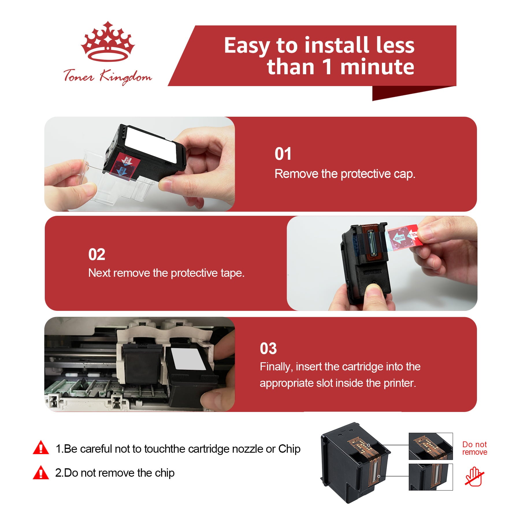 Toner Kingdom 245XL Ink Cartridges Canon Ink 245 PG 245
