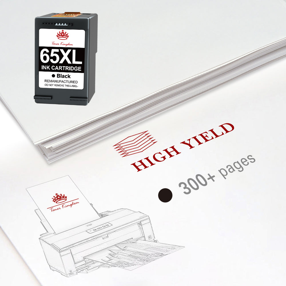 Compatible HP 65 65XL ink Cartridge (Black) -1 Pack