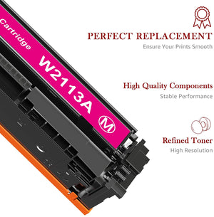 With Chip Compatible for HP 206A W2110A W2111A W2112A W2113A Toner Cartridge -4 Pack