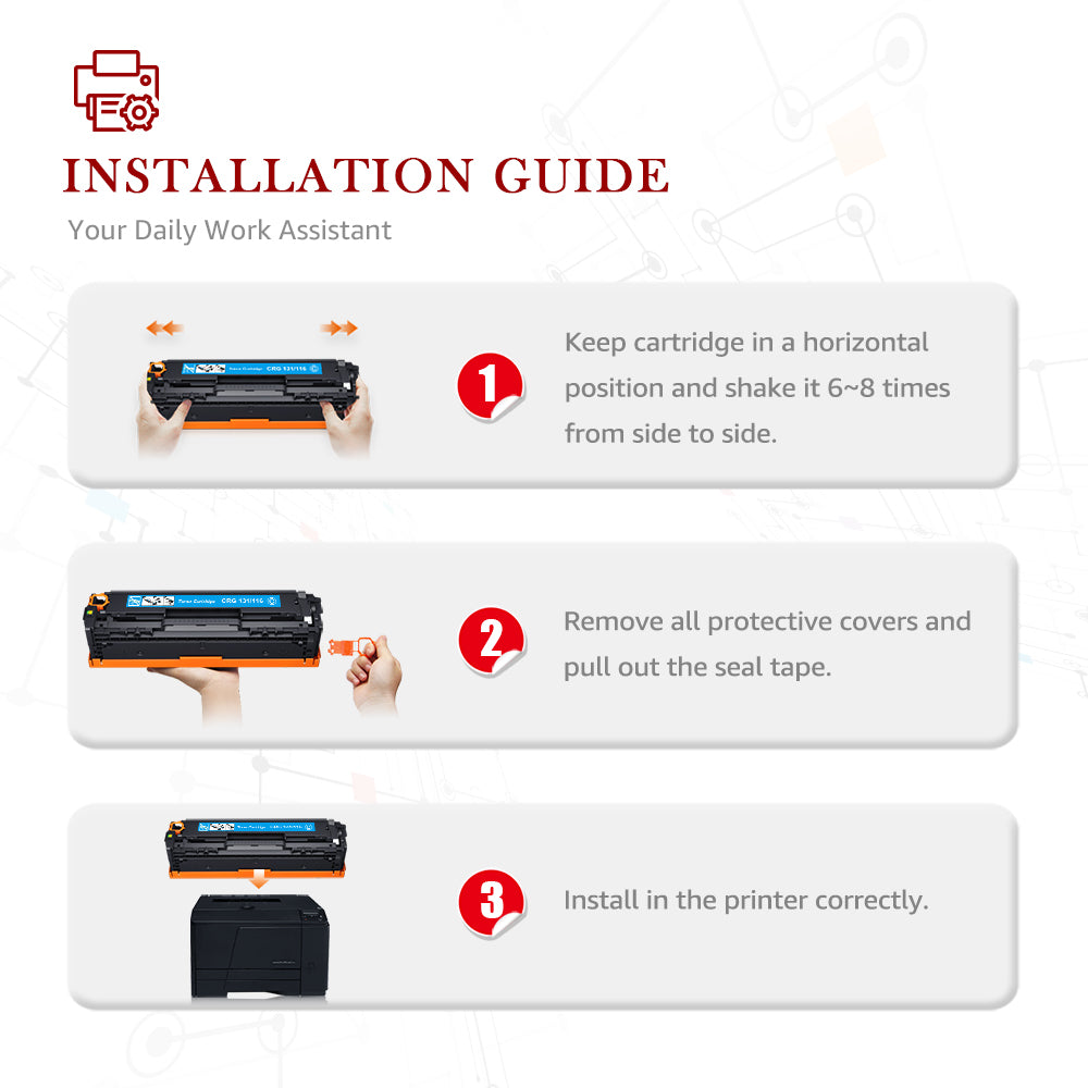 Canon CRG 131 116 Remanufactured Toner Cartridge - 5 Pack