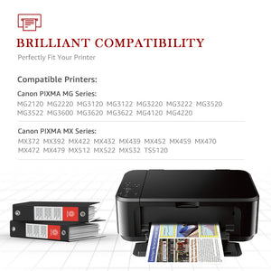 Compatible Canon 240 241 PG-240XL CL-241XL ink Cartridge (1 Black 1 Color) -2 Pack