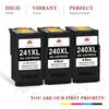 Compatible Canon 240 241 PG-240XL CL-241XL ink Cartridge (2 Black 1 Color) -3 Pack