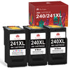 Compatible Canon 240 241 PG-240XL CL-241XL ink Cartridge (2 Black 1 Color) -3 Pack