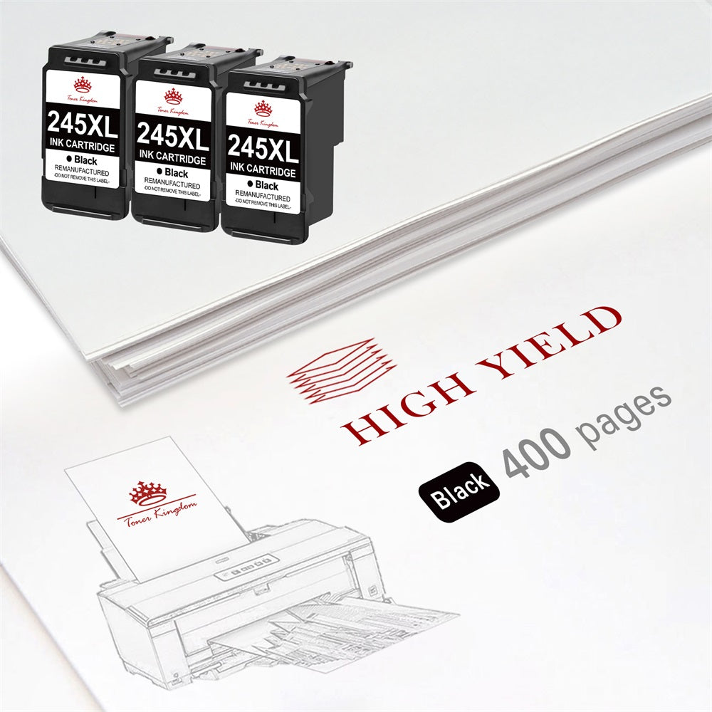 Compatible Canon 245 PG-245XL Black ink Cartridge -3 Pack