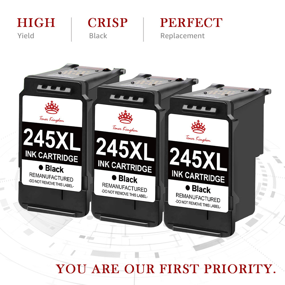 Compatible Canon 245 PG-245XL Black ink Cartridge -3 Pack