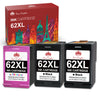 Compatible HP 62 62XL ink Cartridge (2 Black 1 Color) -3 Pack