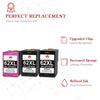 Compatible HP 62 62XL ink Cartridge (2 Black 1 Color) -3 Pack