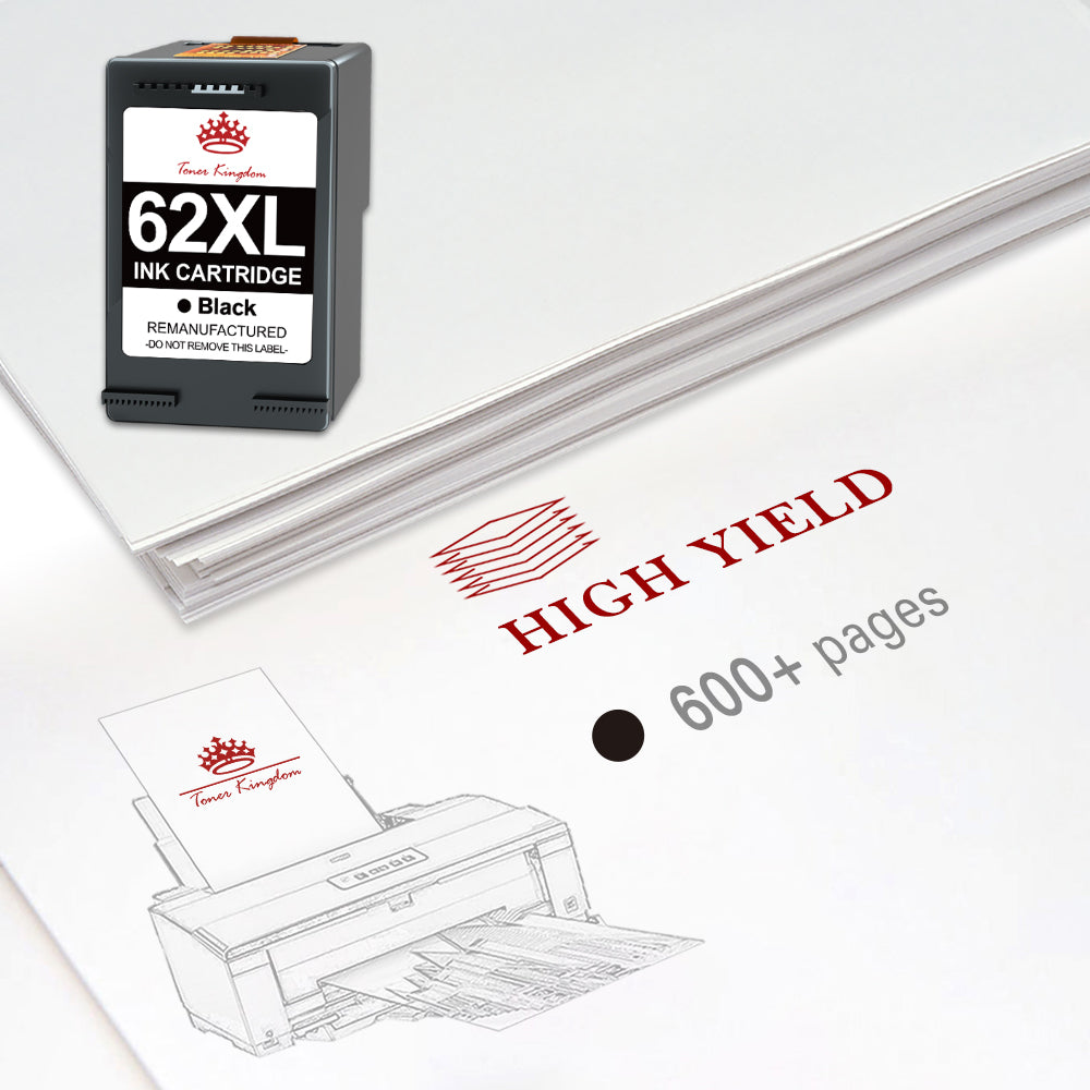 Compatible HP 62 62XL Black ink Cartridge-1 Pack