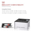 Compatible Samsung 407S CLP-320 CLP-325 Toner Cartridges- 4 Pack