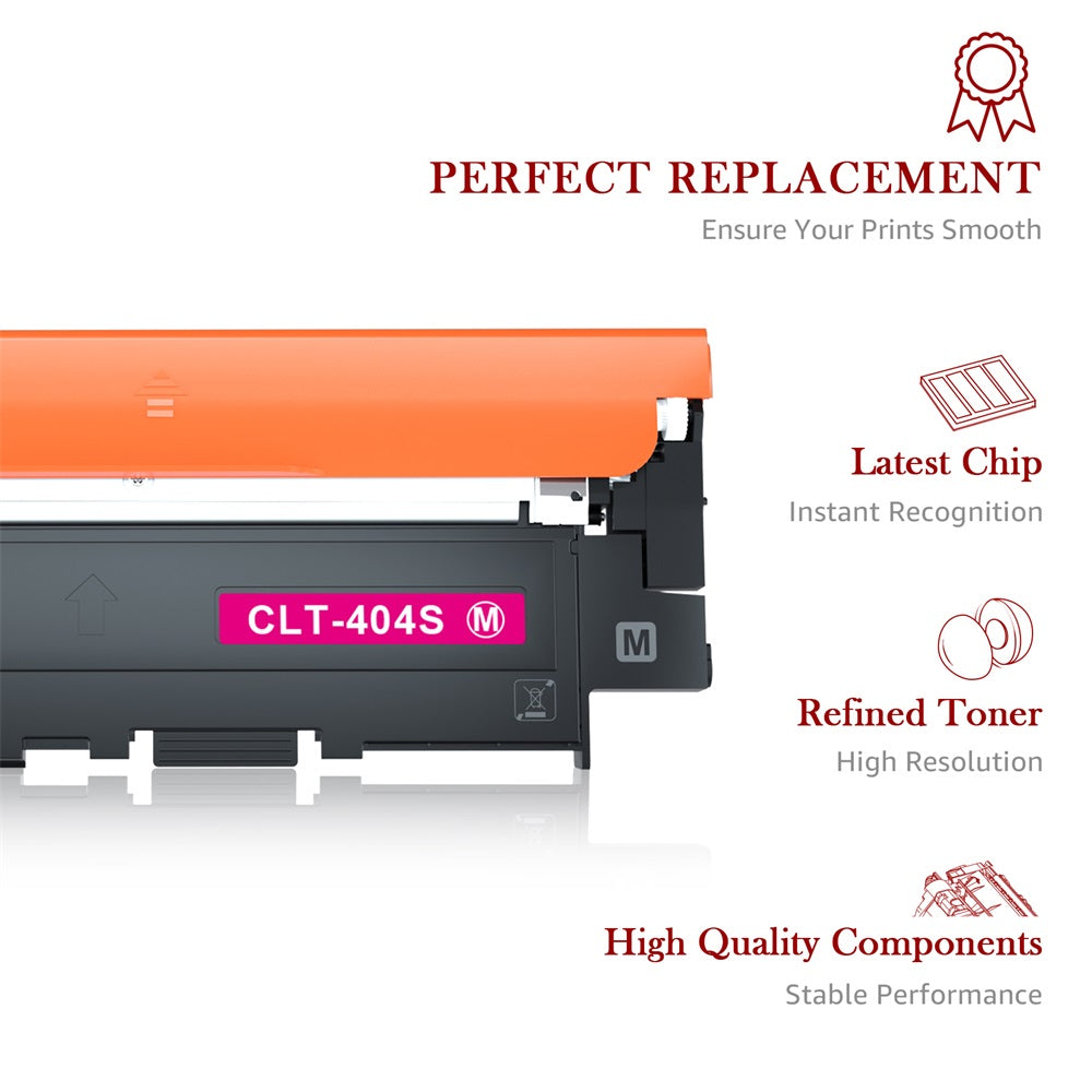 Compatible Samsung CLT-M404S Magenta Toner Cartridges - 1 Pack