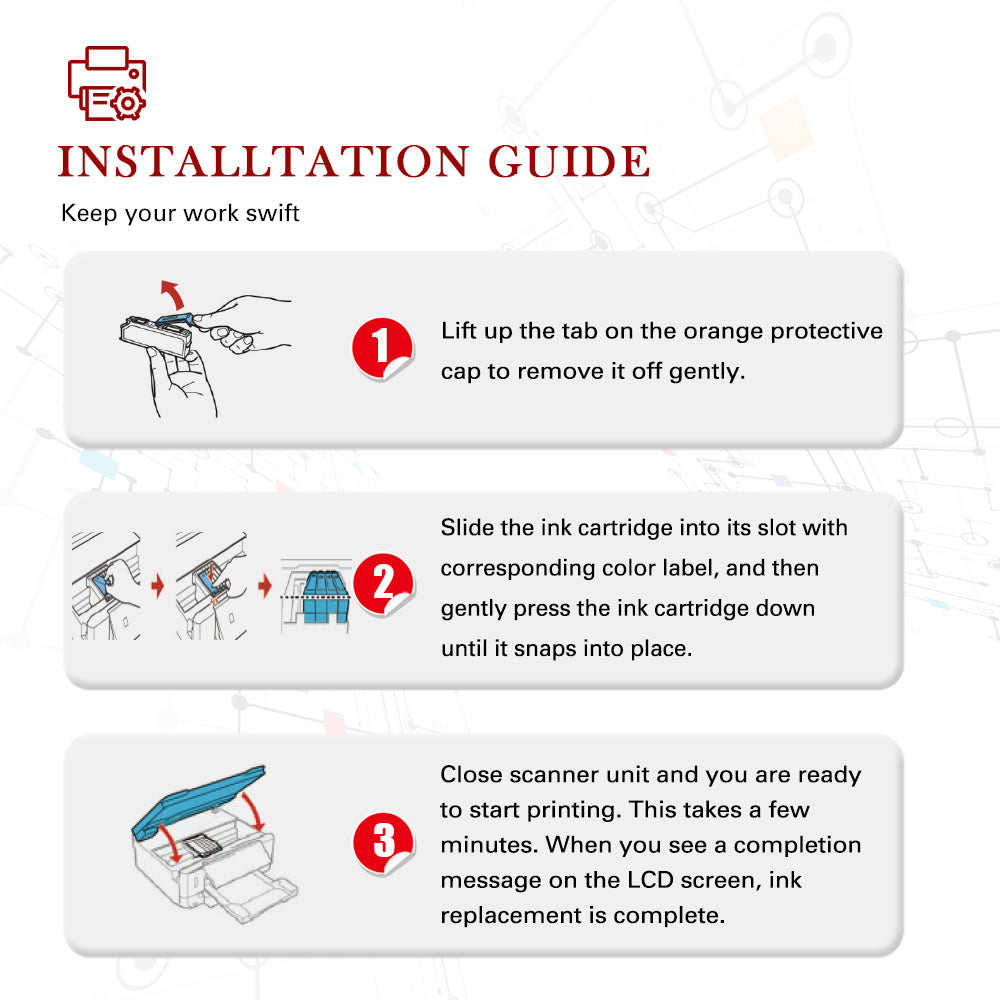 Compatible Canon PGI-250XL CLI-251XL Ink Cartridge -6 Pack