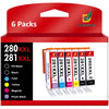 PGI-280XL CLI-281XL Ink Cartridges Replacements for Canon(Include Photo Blue)