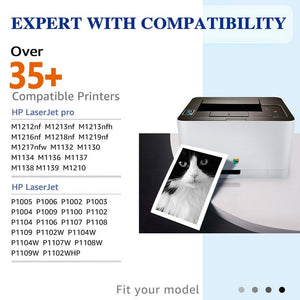 85A Toner Cartridges CE285A Black Toner Cartridges Replacement for HP Printer (Black, 3-Pack)