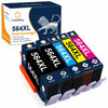Greensky 564XL Printer Ink-2 Black 1 Cyan 1 Magenta 1 Yellow,5 Pack