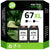 67XL Black Ink Cartridges Compatible for HP 67 Black Ink Cartridges HP 2700 2752e 2742e 6000 6055e