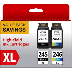245XL 246XL Ink Cartridge for Canon Ink 245 and 246 for Canon 245XL Ink Cartridge for Printer Ink Canon 245 and 246 for Canon MX490 MG2522 (2PK)