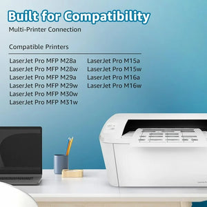 48A Toner Cartridge Compatible for HP Printer Ink (Black, 2-Pack)