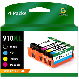 910XL Ink Cartridges Replacement(Black, Cyan, Magenta, Yellow)