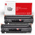 137 Toner Cartridge 2 Packs Compatible for Canon Printers