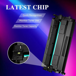 2-pack 58A CF258A Black Toner cartridge with Chip for HP Printer