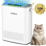 KNKA HEPA Air Purifiers for Home Large Room up to 3200 Sq.ft – Allergy & Pet Hair Relief, Air Quality Monitor, Auto/Turbo Mode, Essential Oil Diffuser, Ultra-Quiet
