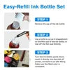 31 32XL Ink Refills Compatible for HP 31 Ink Refill Bottle for HP Smart Tank 5101 6001 5000 5103 7301(140ML 32XL Black Ink, 70ML 31 Color Ink)