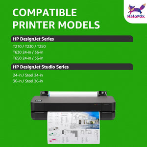 712 Ink Compatible for HP 712 Ink Cartridge HP Ink 712 for DesignJet T210 (4PK, 80ml Black+29ml CMY)