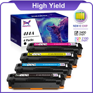 414A 414X Toner Cartridges(with Chip) for HP 414A W2020A Color Pro MFP M479fdw M479fdn M479dw M479dn M479 M454dw M454dn (Black Cyan Magenta Yellow,4 Pack)