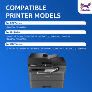 HaloFox TN830XL Toner Cartridge for Brother 830XL Toner for Brother TN830XL Toner TN830 Toner (2PK)