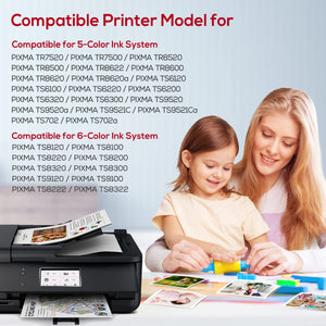 Jeostarky Compatible for Canon 281 Ink Cartridges PGI-280XXL CLI-281XXL Replacement for Canon TR8620a Ink Cartridges Works with TR8620a TR8520 TS6320 TR8620 TS9120 TS702a TS9520a TS9521Ca (5 Pcak)