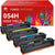 Canon 054 054H Compatible Toner Cartridge Replacement    (1 Black 1 Cyan 1 Magenta 1 Yellow) -4 Pack