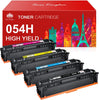 Canon 054 054H Compatible Toner Cartridge Replacement    (1 Black 1 Cyan 1 Magenta 1 Yellow) -4 Pack