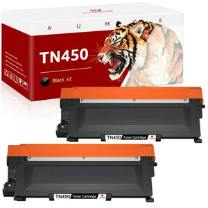 2-Pack TN450 TN420 Compatible Toner for Brother Black